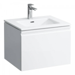 Spintelė su praustuvu Laufen PRO S 600x500x460 mm, 2 stalčiai (išorinis ir vidinis), spintelės spalva - balta blizgi 